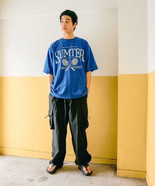 niko and...（ニコアンド）の「ナイロンコットンミリタリーカーゴパンツ（カーゴパンツ・メンズ・カーキ/ブラック/ベージュ・MEDIUM/LARGE）」の5枚目の写真