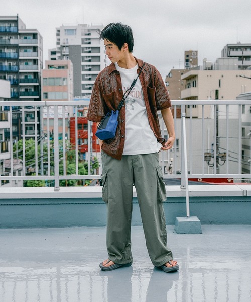 niko and...（ニコアンド）の「ナイロンコットンミリタリーカーゴパンツ（カーゴパンツ・メンズ・カーキ/ブラック/ベージュ・MEDIUM/LARGE）」の14枚目の写真