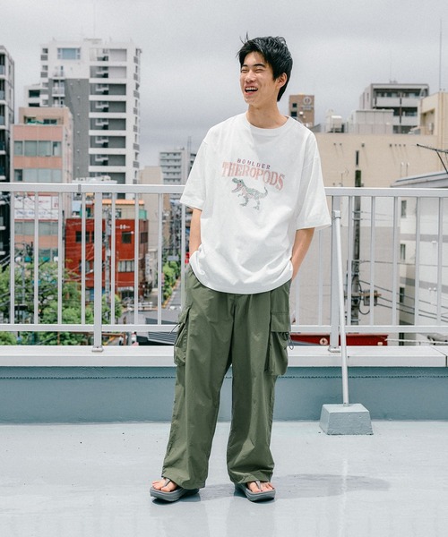 niko and...（ニコアンド）の「ナイロンコットンミリタリーカーゴパンツ（カーゴパンツ・メンズ・カーキ/ブラック/ベージュ・MEDIUM/LARGE）」の16枚目の写真