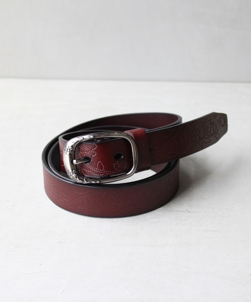 POST PRODUCTION レザーベルト Post Production】Dress Belt / Silver - HUUKU