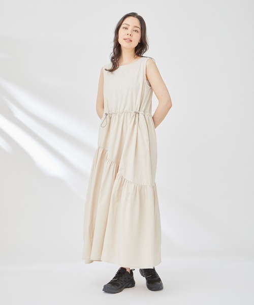 NERGY（ナージー）の「【Water proof】撥水 & UV ドロストロングワンピース（ワンピース・レディース・ブラック/キナリ・FREE）」の9枚目の写真