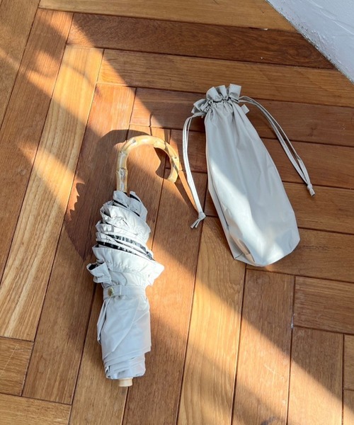 Me%（ミィパーセント）の「【晴雨兼用傘】フリルミニカサ 102559（折りたたみ傘・レディース・ブラック/ベージュ/アイボリー・FREE）」の16枚目の写真