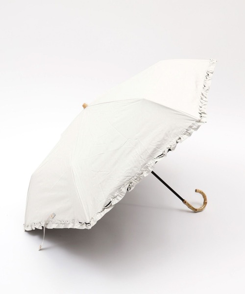 Me%（ミィパーセント）の「【晴雨兼用傘】フリルミニカサ 102559（折りたたみ傘・レディース・ブラック/ベージュ/アイボリー・FREE）」の19枚目の写真