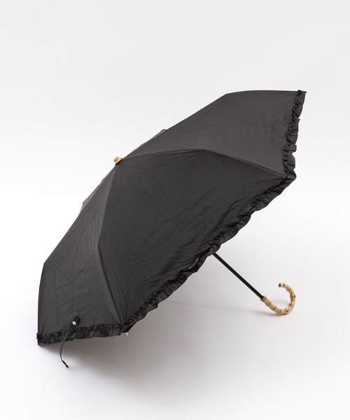 Me%（ミィパーセント）の「【晴雨兼用傘】フリルミニカサ 102559（折りたたみ傘・レディース・ブラック/ベージュ/アイボリー・FREE）」の21枚目の写真