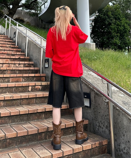 sedacle(セダクル)の「フロント加工スタッズTEE(Tシャツ/カットソー・メンズ・ブラック/グレー/ネイビー/ピンク/レッド・SMALL/MEDIUM/LARGE)」の13枚目の写真