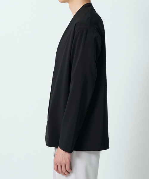 STUDIOUS（ステュディオス）の「【STUDIOUS×UNITED TOKYO】 DRY AIR カーディガン 防シワ/伸縮性/セットアップ着用可能（ノーカラージャケット・メンズ・ダークグレー/ブラック・1/2）」の9枚目の写真