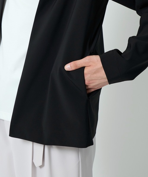 STUDIOUS（ステュディオス）の「【STUDIOUS×UNITED TOKYO】 DRY AIR カーディガン 防シワ/伸縮性/セットアップ着用可能（ノーカラージャケット・メンズ・ダークグレー/ブラック・1/2）」の12枚目の写真