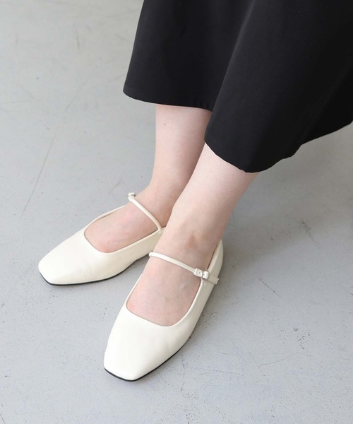 【CLEIO】スクエアトゥストラップパンプス（パンプス）｜CLEIO（クレイオ）