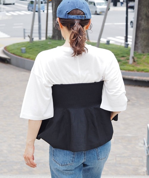 tiptop（ティップトップ）の「アソートスラブシアーBIGTシャツ（Tシャツ/カットソー・レディース・ブルー/ホワイト系その他/ブラック系その他/オフホワイト/ブラック・FREE）」の11枚目の写真