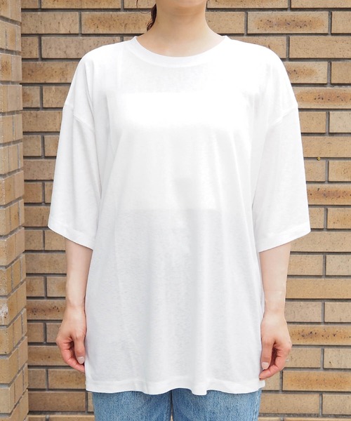tiptop（ティップトップ）の「アソートスラブシアーBIGTシャツ（Tシャツ/カットソー・レディース・ブルー/ホワイト系その他/ブラック系その他/オフホワイト/ブラック・FREE）」の13枚目の写真