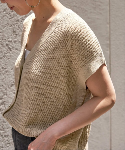 B.C STOCK（ベーセーストック）の「《追加3》リネンコットンベスト（ベスト・レディース・ベージュ/ホワイト/ブラック・FREE）」の20枚目の写真