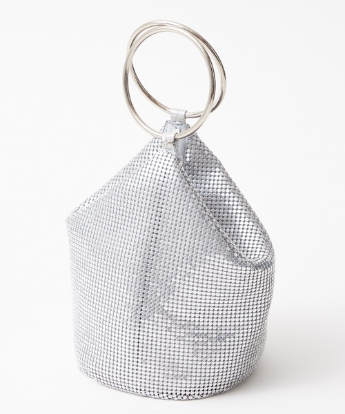 AIMER（エメ）の「【WEB限定】メタルメッシュハンドルバッグ（ハンドバッグ・レディース・シルバー/ベージュ/ブラック・FREE）」の3枚目の写真