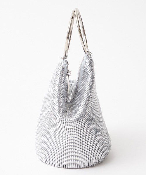 AIMER（エメ）の「【WEB限定】メタルメッシュハンドルバッグ（ハンドバッグ・レディース・シルバー/ベージュ/ブラック・FREE）」の14枚目の写真