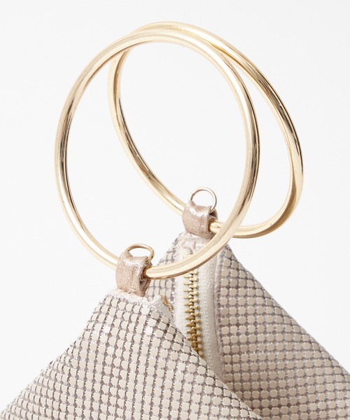 AIMER（エメ）の「【WEB限定】メタルメッシュハンドルバッグ（ハンドバッグ・レディース・シルバー/ベージュ/ブラック・FREE）」の7枚目の写真