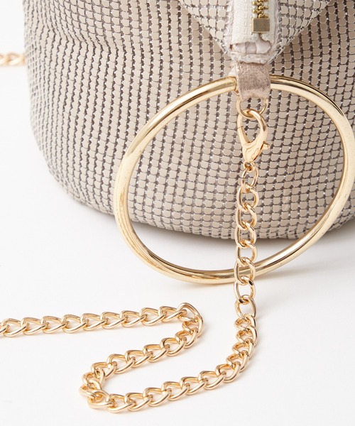 AIMER（エメ）の「【WEB限定】メタルメッシュハンドルバッグ（ハンドバッグ・レディース・シルバー/ベージュ/ブラック・FREE）」の10枚目の写真