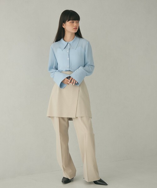 ブラウス シャツ 「EMMEL REFINES」EM シアー ロングシャツ レディース UNITED ARROWS green label relaxing｜<EMMEL REFINES>EM シアー