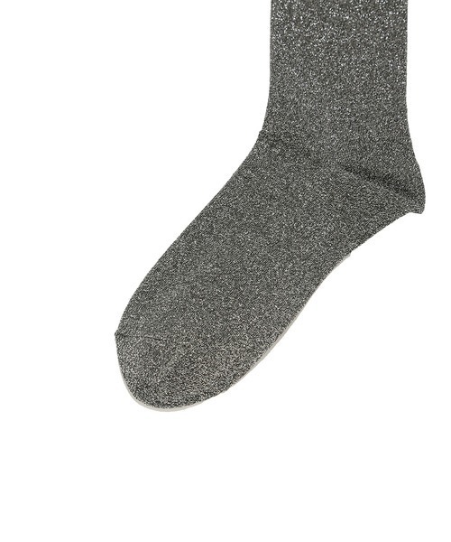 emmi（エミ）の「シャイニーハイソックス（ソックス/靴下・レディース・シルバー/ゴールド/カーキ・FREE）」の8枚目の写真