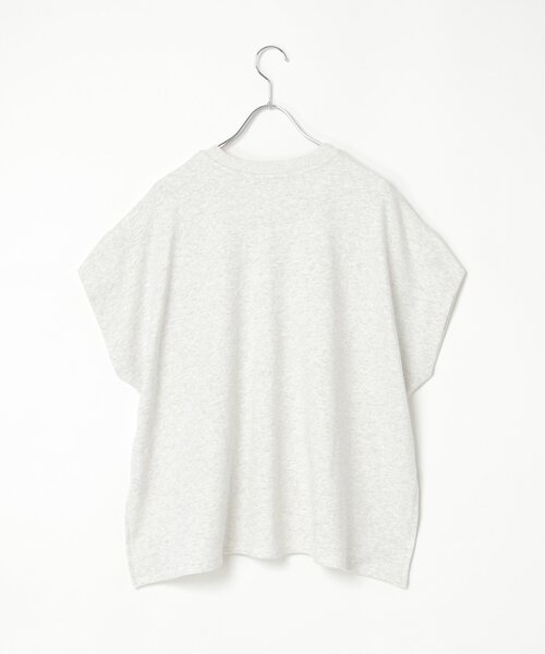 notch.(ノッチ)の「フレンチスリーブボックスTシャツ(Tシャツ/カットソー・レディース・ダークグレー/チャコール/ライトグレー/ホワイト/オフホワイト・M)」の8枚目の写真