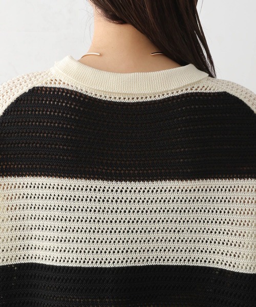 LEPSIM(レプシィム)の「7ゲージラガーメッシュプルオーバー 123532(ニット/セーター・レディース・オフホワイト/ブラウン/グリーン・FREE)」の20枚目の写真