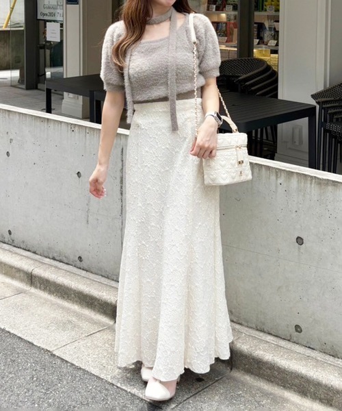 one after another NICE CLAUP（ワンアフターアナザーナイスクラップ）の「アソートマーメイドスカート/ウェストサイズ調整可能（スカート・レディース・ピンク/ブラウン系その他/ホワイト系/グリーン系その他・MEDIUM/SMALL）」の7枚目の写真