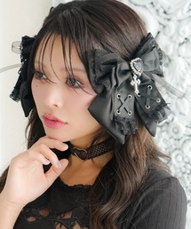 Diable baiser（ディアブルベーゼ）の「十字架リボンバレッタピン2個セット（バレッタ/ヘアクリップ）」