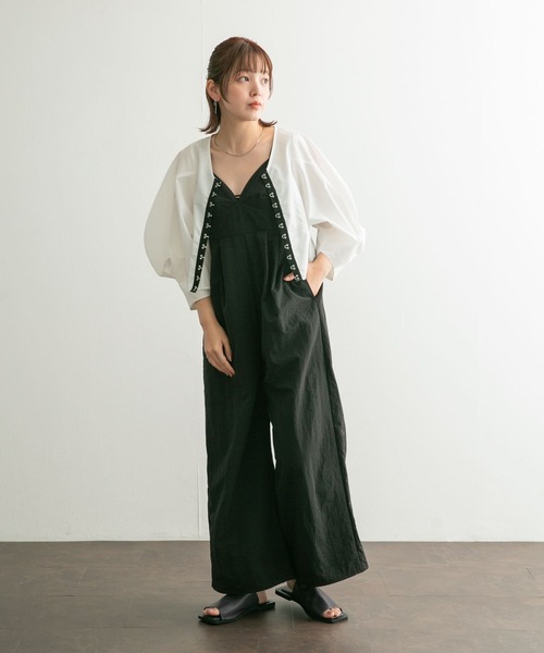 KBF（ケイビーエフ）の「キャミビスチェサロペット（サロペット/オーバーオール・レディース・ブラック/ブルー・ONE）」の6枚目の写真