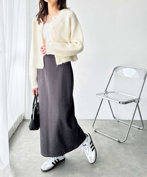 GeeRA(ジーラ)の「オープンファスナーストレートスカート(スカート・レディース・ブラック/チャコール・MEDIUM/LARGE/X-LARGE)」の4枚目の写真