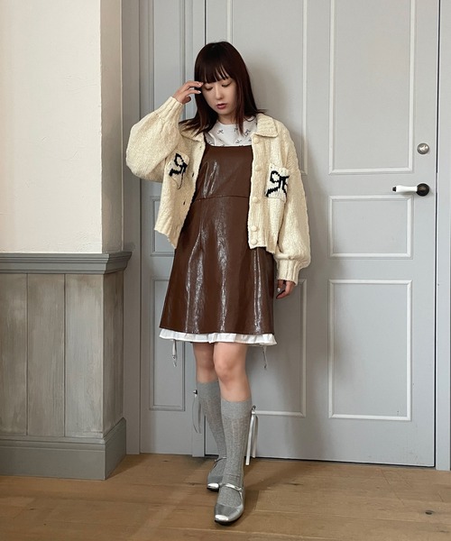 poiregnee（ポワニェ）の「ドッキングフリルワンピース（ワンピース・レディース・ブラウン/ブラック・FREE）」の22枚目の写真