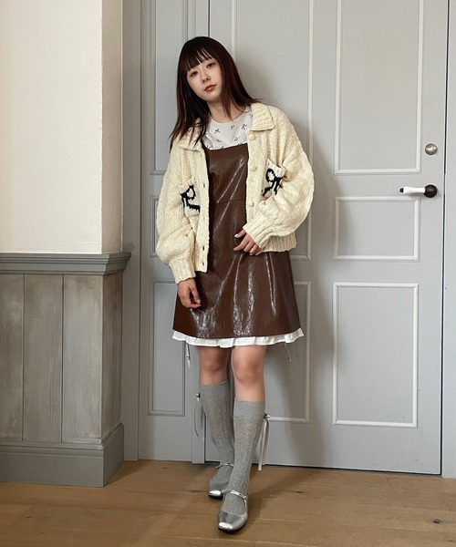 poiregnee（ポワニェ）の「ドッキングフリルワンピース（ワンピース・レディース・ブラウン/ブラック・FREE）」の21枚目の写真