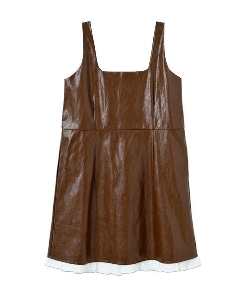 poiregnee（ポワニェ）の「ドッキングフリルワンピース（ワンピース・レディース・ブラウン/ブラック・FREE）」の18枚目の写真