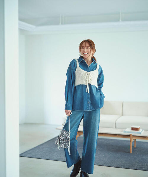 セール】◇デザインニットビスチェ（ベスト）｜NATURAL BEAUTY BASIC