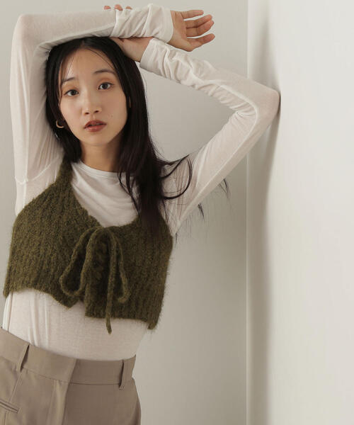セール】◇デザインニットビスチェ（ベスト）｜NATURAL BEAUTY BASIC