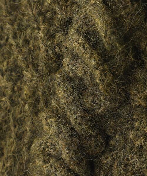 NATURAL BEAUTY BASIC（ナチュラルビューティーベーシック）の「◇デザインニットビスチェ（ベスト・レディース・オフホワイト/チャコールグレー/オリーブ・FREE）」の5枚目の写真