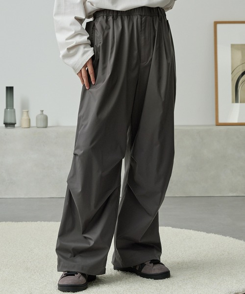 タグ付き　完売品　TRタックパラシュートパンツ　M R2 グレー タグ付き 完売品 TRタックパラシュートパンツ M R2 グレー