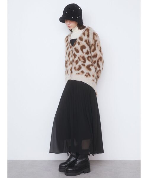 CALNAMUR（カルナムール）の「レオパードヘアリーカーディガン