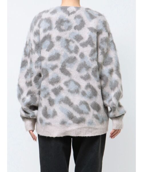 CALNAMUR(カルナムール)の「レオパードヘアリーカーディガン(カーディガン/ボレロ・レディース・ベージュ/グレー/ピンク・FREE)」の12枚目の写真