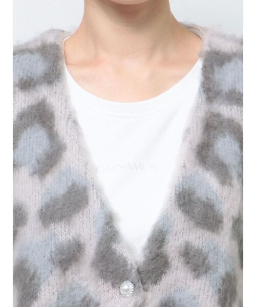 CALNAMUR(カルナムール)の「レオパードヘアリーカーディガン(カーディガン/ボレロ・レディース・ベージュ/グレー/ピンク・FREE)」の13枚目の写真