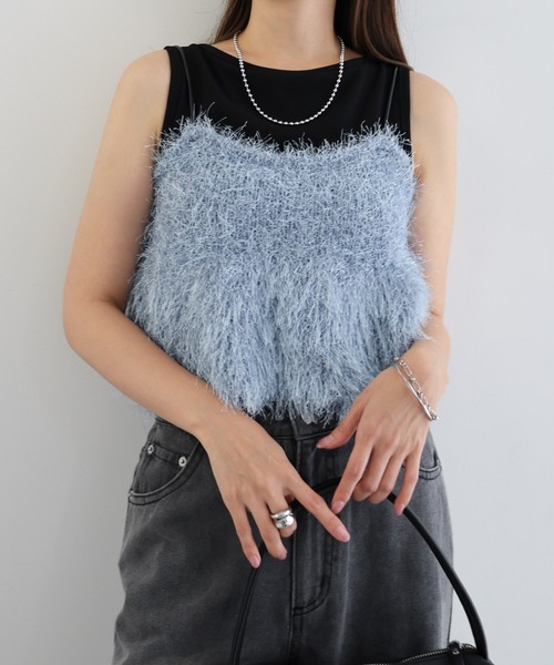 ニット セーター フェザーペプラムニット / 1214270923 レディース PROPORTION BODY DRESSING｜フェザーペプラムニット 24AW
