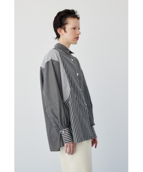 Mix-striped shirt ミックスストライプシャツ（シャツ/ブラウス