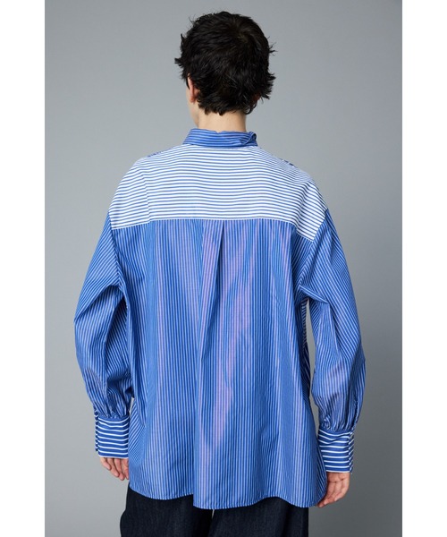 Mix-striped shirt ミックスストライプシャツ（シャツ/ブラウス