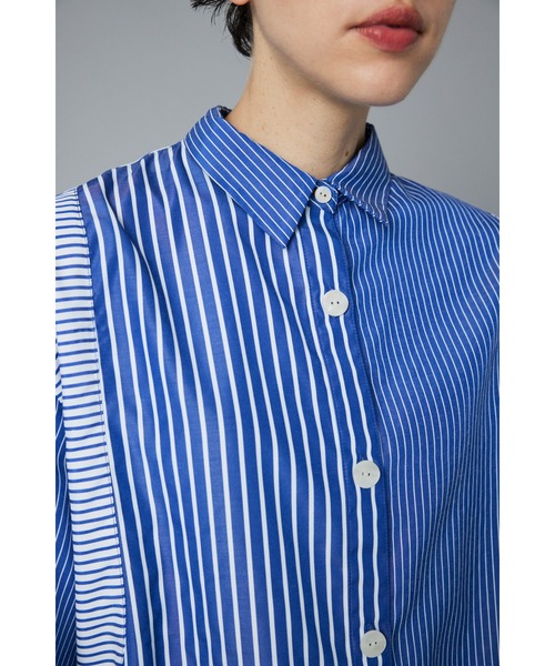 Mix-striped shirt ミックスストライプシャツ（シャツ/ブラウス