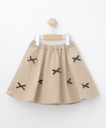 ◆【110-140cm】ブロードリボンスカート