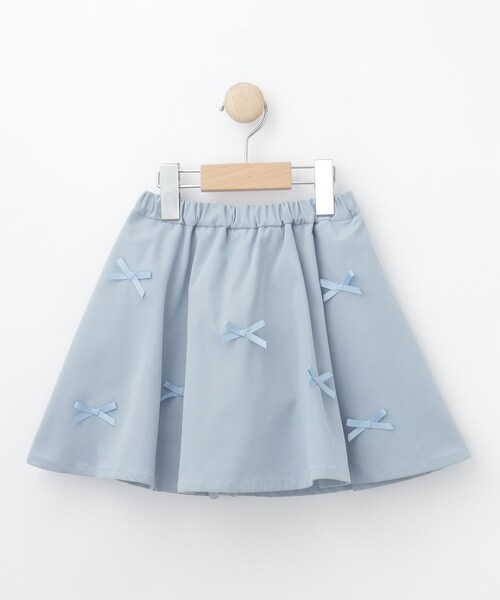 SHOO・LA・RUE（シューラルー）の「◆【110-140cm】ブロードリボンスカート（スカート・キッズ・ブラック/サックスブルー/ベージュ・12/11/14/13）」の3枚目の写真