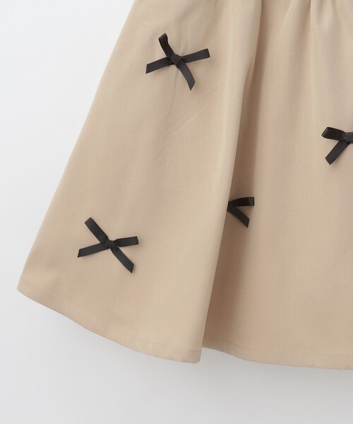 SHOO・LA・RUE（シューラルー）の「◆【110-140cm】ブロードリボンスカート（スカート・キッズ・ブラック/サックスブルー/ベージュ・12/11/14/13）」の7枚目の写真