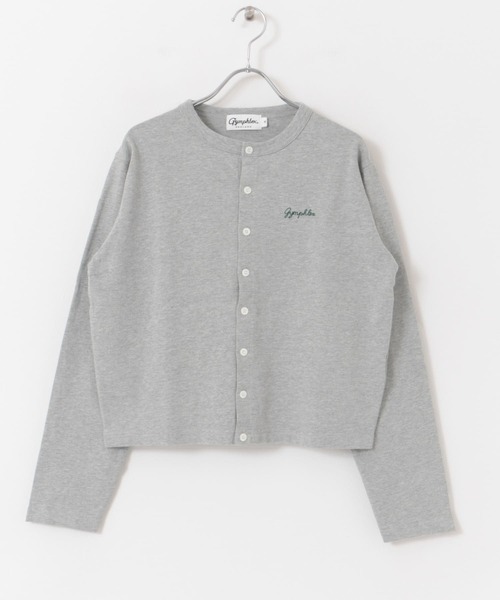 GYMPHLEX（ジムフレックス）の「GYMPHLEX　SHORT CREW NECK CARDIGAN（カーディガン/ボレロ・レディース・レッド/ホワイト系その他/グレー・14）」の7枚目の写真