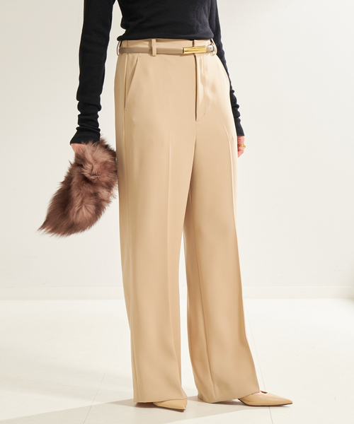 plage（プラージュ）の「《追加》washable straight パンツ（スラックス・レディース・ホワイト/ベージュ系その他/スミクロ・38/36/34/32）」の14枚目の写真