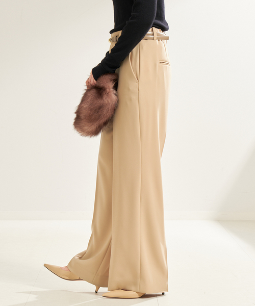 plage（プラージュ）の「《追加》washable straight パンツ（スラックス・レディース・ホワイト/ベージュ系その他/スミクロ・38/36/34/32）」の16枚目の写真