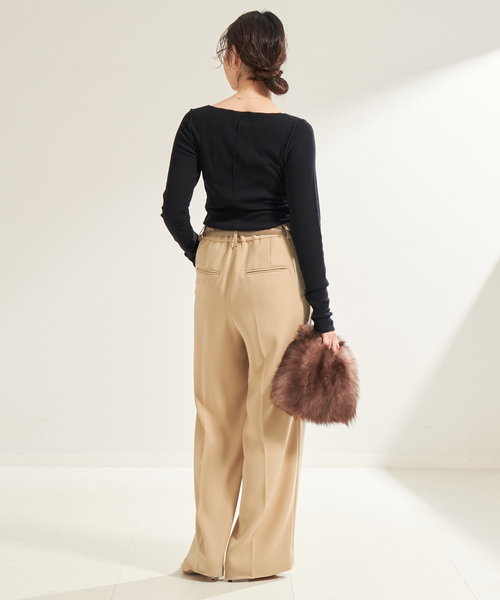 plage（プラージュ）の「《追加》washable straight パンツ（スラックス・レディース・ホワイト/ベージュ系その他/スミクロ・38/36/34/32）」の19枚目の写真