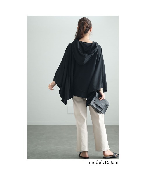 セール】ポンチョ風変形パーカー（パーカー）｜Sawa a la mode（サワ