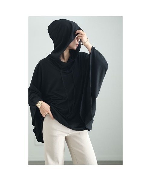 ポンチョ風変形パーカー（パーカー）｜Sawa a la mode（サワアラモード